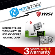 MSI GEFORCE RTX 4060 VENTUS 2X WHITE 8GB OC GDDR6 GRAPHIC CARD - RTX-4060-VENTUS-2X-WHITE-8G-OC