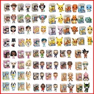 YS 10pcs FUNKO POP Action Figure Messi Mario TMNT Sanrio Barbie Stitch One Piece Spiderman Skibidi Toilet Kids Toys