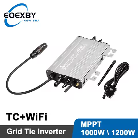 1200W/1000W hybrid micro inverter, input 20-60V, output 180~265VAC, WiFi+backflow protection+grid co