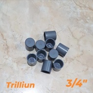 PVC cap 3/ 4" TRILLION without thread - PVC pipe cap - TRILLION PVC pipe plug