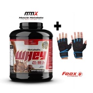 MMX METABOLIX WHEY PROTEIN 5lbs/2.7KG 27G Protein ,with gloves
