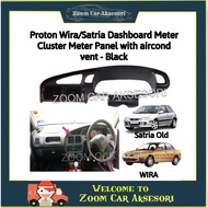Proton Wira /Satria Dashboard Meter Cluster Meter Panel with aircond vent  (Black)