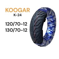 ยางนอก เรเดียล Koogar ลาย City Grip 120/70-12 130/70-12 ยางไม่ใช้ยางใน MSX125 MSXSF KSR Demon ยางไทย