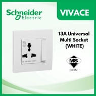 Schneider Vivace 13A Universal Multi Switch Socket Outlet (KB113LS)