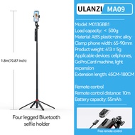 TYJKO Ulanzi ไม้เซลฟี่ MA09 1.8ม. ขาตั้งสำหรับ iPhone โทรศัพท์11 12 13 14 14 15 Pro Max พร้อมรีโมทคอ
