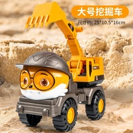 Oversized Beach Engineering Vehicle Squirrel Excavator Cement Mixer Dump Truck Crane Boy Toy Scooter