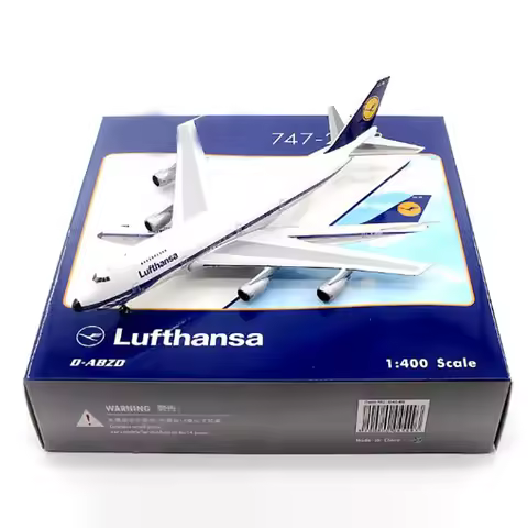 Diecast 1:400 Scale Alloy Lufthansa B747-200 D-ABZD Airplane Model Classic Finished Static Collectio