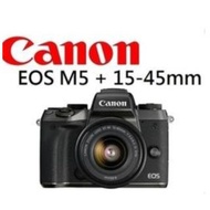 CANON EOS M5 + 15-45mm 公司貨未拆
