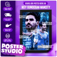 GUNDOGAN MC poster photo frame includes 2 sizes for A5 tabletop (18cm x 24cm), wall hanging (24cm x 