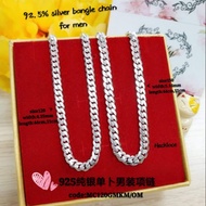 👉925 silver bangle  chain for men*925纯银单卜项链#rantai leher perak 92.5% untuk lelaki