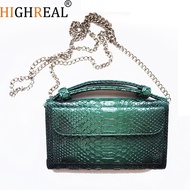 shop HIGHREAL Genuine Leather Bags For Women Bag Luxury Shoulder Bags For Women Designer Animal Croc