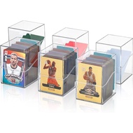 6 Pack Card Deck Boxes: Transparent Storage for TCG, MTG, YuGiOh, Sport Cards and Other Collectible 