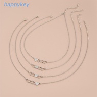 HAP  4 Pcs/5 Pcs Best Friend Necklace Sister Necklace Suitable for Matching Heart Pendants Long Dist