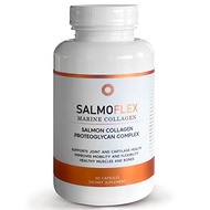 VITASEI Salmoflex Marine Collagen Peptides Pills W/Hyaluronic Acid, Vitamin C, D, E | Salmon Supplements - Hair, Skin, Nails | Multivitamin for Women &amp; Men | Knee, Joint Relief - 60 Capsules