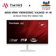 ViewSonic VA2432-H-W Monitor 24inch/ FHD/ IPS/ 100Hz/ 1ms | Eye protection screen - Genuine product