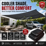 Shade Sail Garden Sun Shade Net Car Cover Sun Shade Net Black Sun Shade Net Jaring Hitam UV Protecti