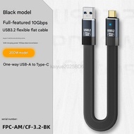 20CM/50CM/100CM 10Gb USB 3.2 Data Cable USB to Type-C 36W Charging Cable Transmission Flexible Flat 
