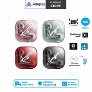 Amgras Future Ⅵ Pro Bluetooth Earphone Transparent earphones Sports Wireless earbud ENC Environment 