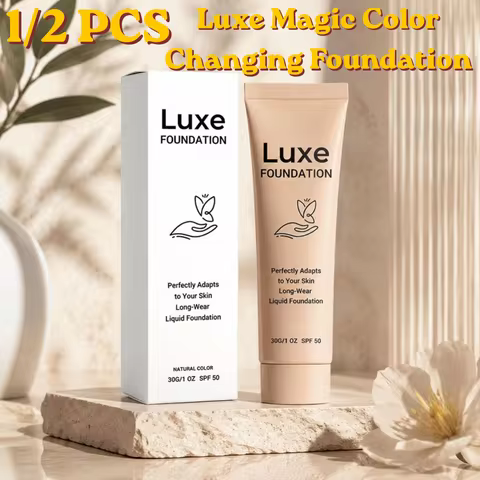 Korean Luxe Color-Adjusting Liquid Foundation Adjusting Makeup Base Full Coverage Concealer Long Las