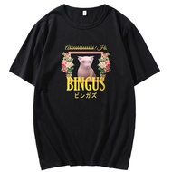 Bingus Floral Aesthetic Men's T shirt 100% cottonT shirt street printedt shirt men summer casual short sleeve T shirt men tops XS-6XL