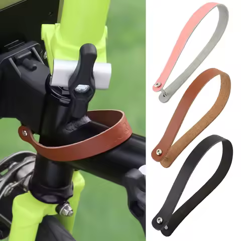 Leather Pull Strap Belt Folding Bike Carrier Block Strap for Brompton Front Carrier Folding Bike Car