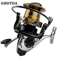 9000 10000 12000 Metal Spool Spinning Fishing Reel Saltwater Carp Fishing Reel Speed Ratio 4.0:1