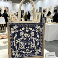Burlap Bag Tote Bag Student Canvas Bag Complete Exhibition Company Cultural Creative Gift Bag Star S