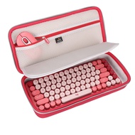 Aproca Red Hard Travel Storage Carrying Case, for Logitech POP Keys Mechanical Wireless Keyboard and