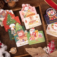 Christmas Greetings Card (1 pcs/set) | Christmas Gift Cards Gift Box DIY Cute Message Card Xmas Party