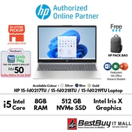 HP Laptop 15-fd0217TU Gold, fd0218TU Blue, fd0219TU Silver (Intel 13th Core i5 1334U, 8gb ram, 512gb