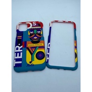 Case Kutis Cover For Iphone 11g (Moustache Pattern) New Arrival Front-Back Luminous Vintage Pattern