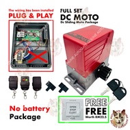 DC MOTO SLIDING AUTOGATE 600kg with Battery / without Battery (FULL SET WITHOUT GEAR RACK)- FREE PUSH BUTTON!!!