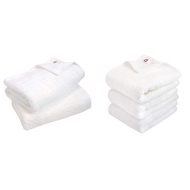 Imabari Towel Certified Bath Towel hiorie (Hiorie) Fluffy Rib Towel 2-Piece Set Off-White Made in Ja