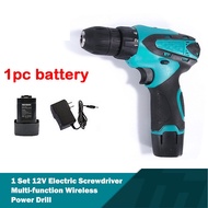 Makita 12v Electric drill Set Lithium Electric Grinder Double Speed Rechargeable Cordless Drill  British Standard
