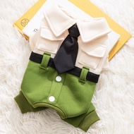 hipidog | Cat Clothes Four Legs Can Be Pulled Plushie Cat Dog Clothes Autumn Winter Pet Clothes For