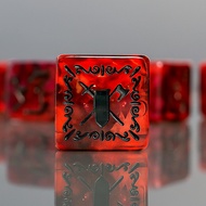 Shadowflare D6 Dice 1 Piece (1die) | For DnD D&D MTG RPG TRPG Board Game