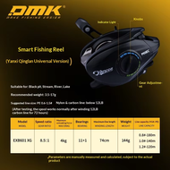 Hot DMK Baitcaster Yanxi Qinglan Versatile Smart Electromagnetic Brake DC 8.5:1 4kg Max Drag Long Ca