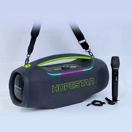HOPESTAR ลำโพงบลูทูธ A60 ULTRA 450วัตต์  เชื่อมต่อ1+N ลำโพง6ดอก มีไฟRGB ปรับเบสได้3โหมด ของแท้100%