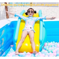 SL Inflatable Water Slide For Swimming Pool Kids Water Park Play Recreation Outdoor Pool Gelongsor Air Kolam Mandi Anak