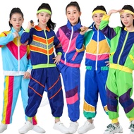 Disco Costume disco Amazon Boys Girls Performance Costume Dance Sports Hip Hop Costume Tricolor Cros