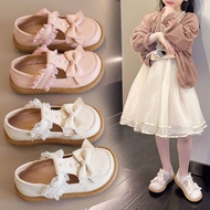 hz Girls Leather Shoes Children's Lolita Princess Shoes 2022 Spring New Genuine Leather Soft Sole Girls Shoes Baby Shoes