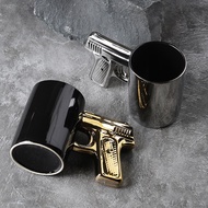 Bullet Mug Desert Eagle Ceramic Cup Revolver Peripheral Water Cup Holiday Gift Ceramic Metal Handle 