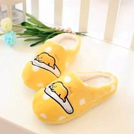 HM0719 CARTOON PLUSH SANDAL GUDETAMA PLUSH SANDAL HOME SLIPPER SELIPAR
