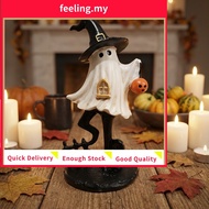 {FEELING}Enchanting Halloween Spooky Figurine: Hand-Painted Witch Hat Decor for Spooky