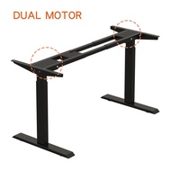 BilBil Dual Motor Electric Height Adjustable Standing Desk Frame only Retractable Beam Frame
