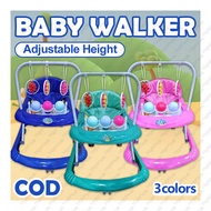 Baby Walker With Music Adjustable Height Multifunctional Push Walker For Baby Girl