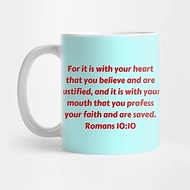 Roman Bible Verse Coffee Mug 1010 Bible Verse Romans 1010 Coffee Mug