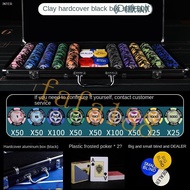 hot 200/300/500 chips Poker Game Set high-end chips mahjong chips Poker Chips Mahjong cip/高端筹码