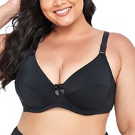 Parifairy Femal Bra with Wire Full Cup Plus Size Bra for Big Breast Women Simple Comfort Lingerie 38