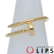 แหวน Cartier Juste un Clou Ring SM B4225955 (#13) (กว้าง: 0.2-0.7 ซม.) K18YG #55 ผ่านการขัดเงา สภาพส